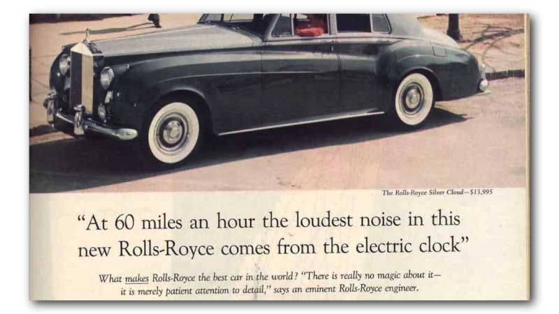 What is copywriting with examples- Rolls Royce